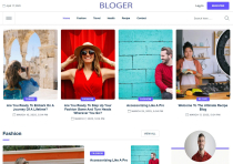 Bloger Personal Blog And Magazine Script Screenshot 1