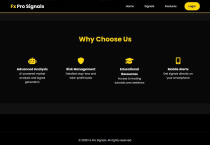 Forex And Crypto Signal Provider Website Script Screenshot 3