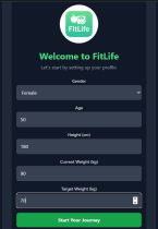 FitLife -  ReactJS App Template Screenshot 1