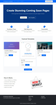 Coming Soon Page Generator PHP Script Screenshot 1